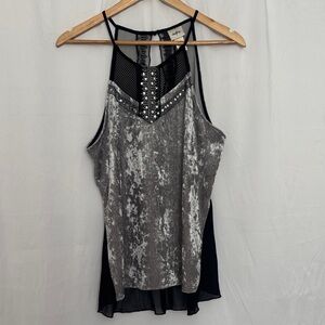 Daytrip Silver and Black Camisole